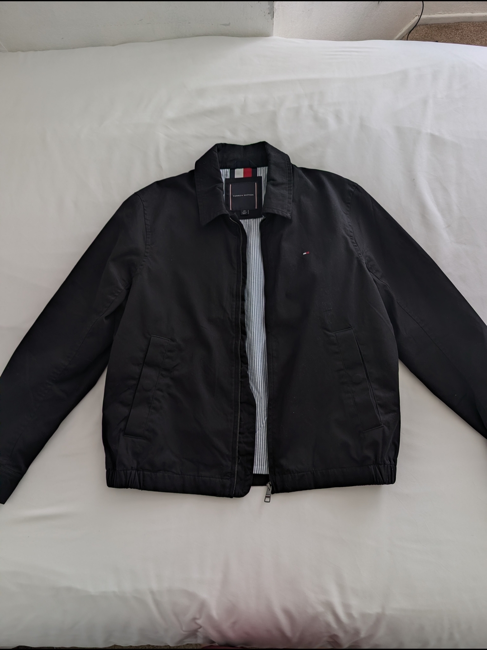 Tommy Hilfiger Men’s Black Harrington Jacket